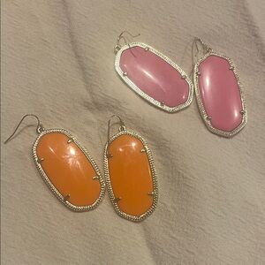 Both pair  Kendra Scott earrings
